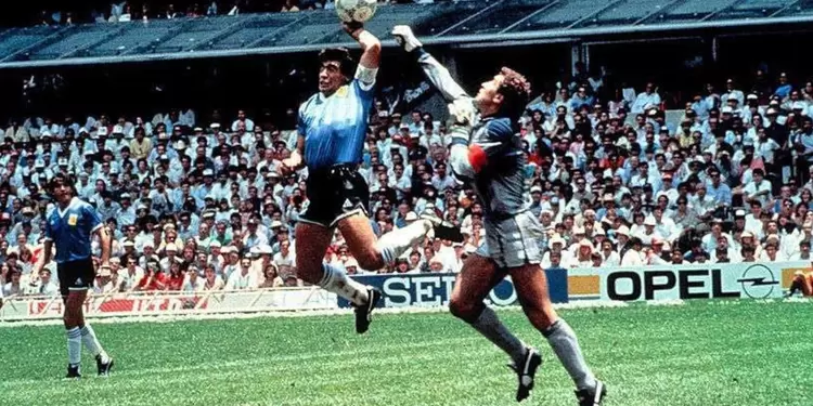 La mano de Dios, gol de Maradona La mano de Dios, gol de Maradona