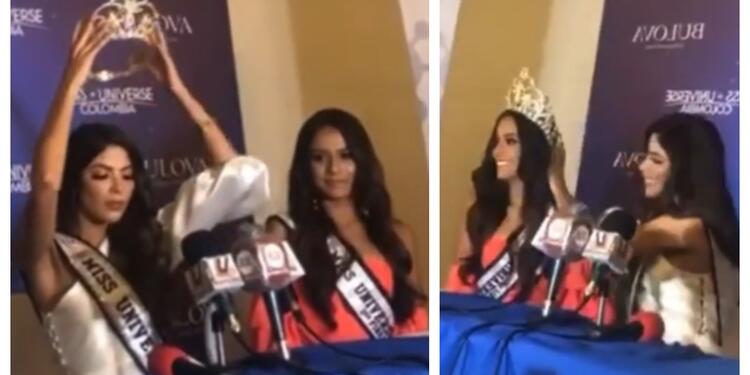Laura Olascuaga pone la corona a Jenifer Pulgarín, Miss Norte de Santander