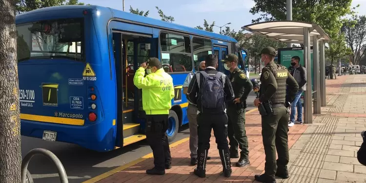 Atraco en bus del Sitp