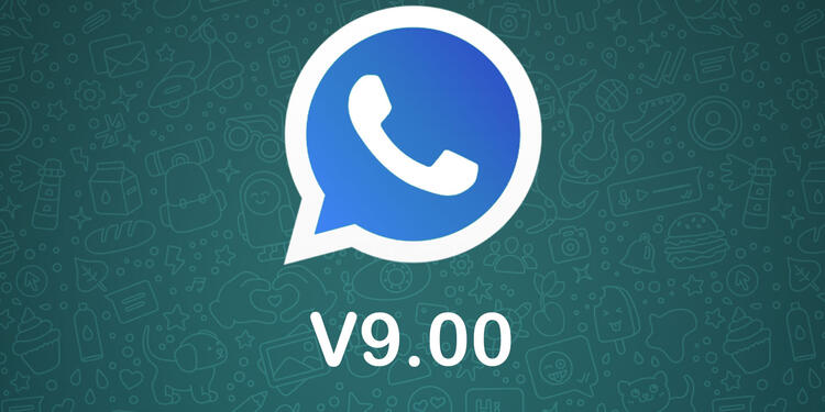 Logo azul de WhatsApp Plus Logo azul de WhatsApp Plus