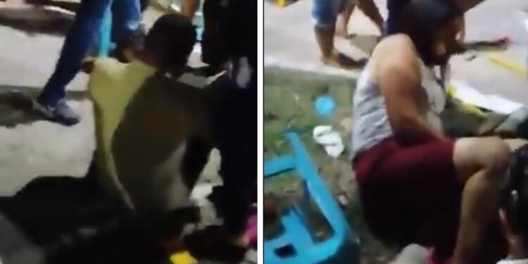 Momento en que camioneta embiste a personas en San Alberto (Cesar)
