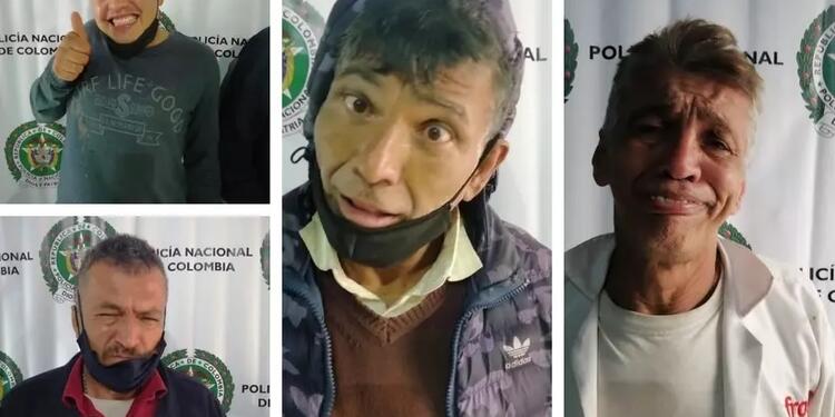 Ladrones posando Ladrones posando