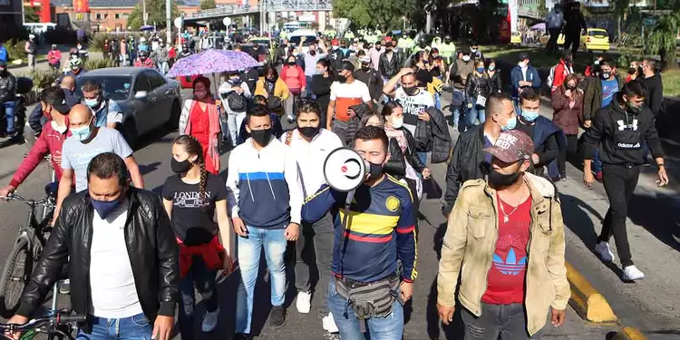 Cuarentena en Bogotá / Protestas de comerciantes en Bogotá por cuarentena
