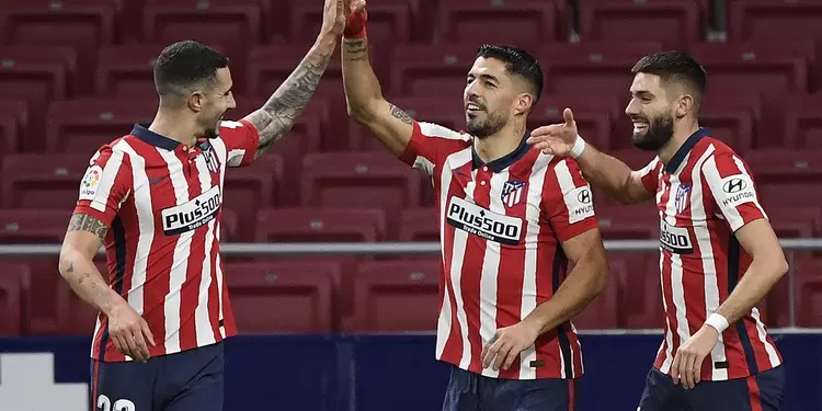 Luis Suárez, goleador del Atlético de Madrid