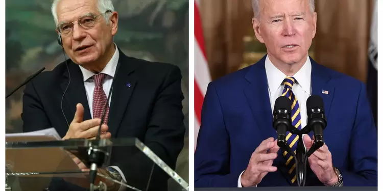 Josep Borrell y Joe Biden