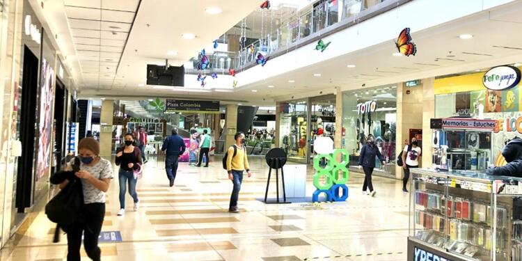 Centro comercial Santafé en medio de pandemia Centro comercial Santafé