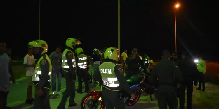Procedimiento policial en el Atlántico