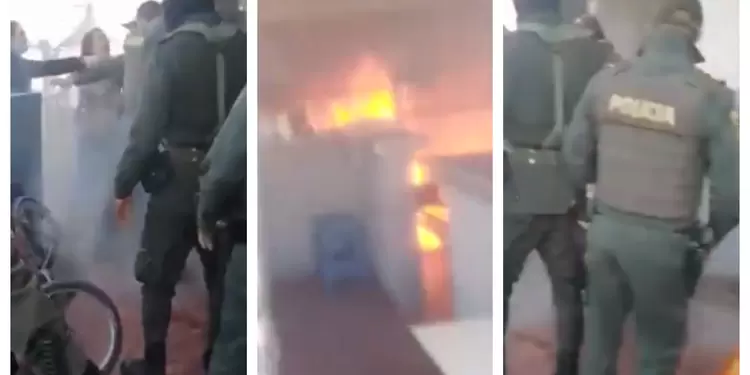 Imágenes de Incendio en CAI San Mateo
