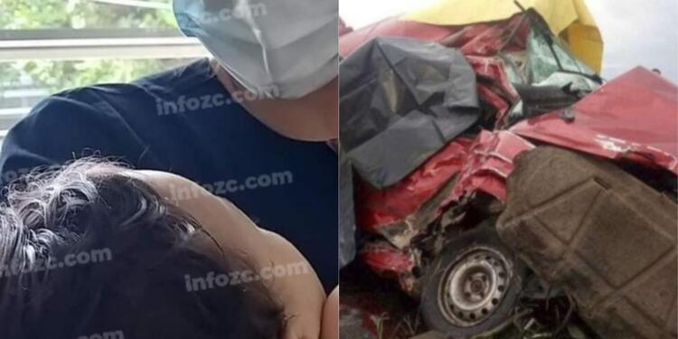 Bebé sobrevive a accidente