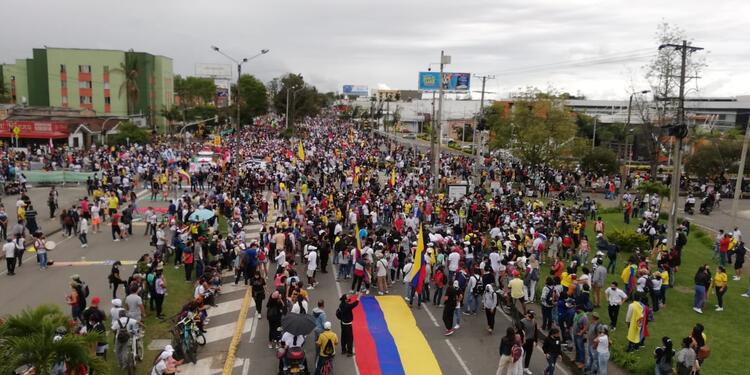 Jornada de paro nacional en Popayán