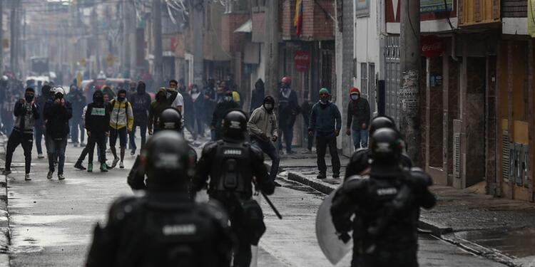 Disturbios en Bogotá durante Paro nacional del 28 de abril