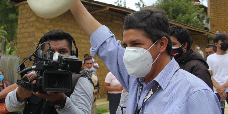 Pedro Castillo, candidato presidencial en Perú