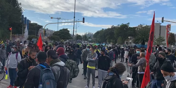 Bloqueos en Suba durante el Paro Nacional del 28 de abril de 2021