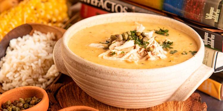 Ajiaco, plato típico colombiano