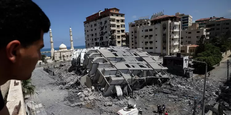 Bombardeo en Franja de Gaza el 12 de mayo de 2021