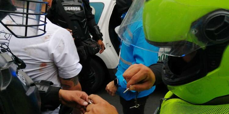 Capturas tras los disturbios en Medellín.