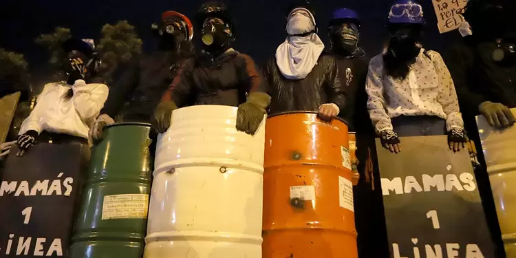 Primera Línea - Disturbios en Bogotá