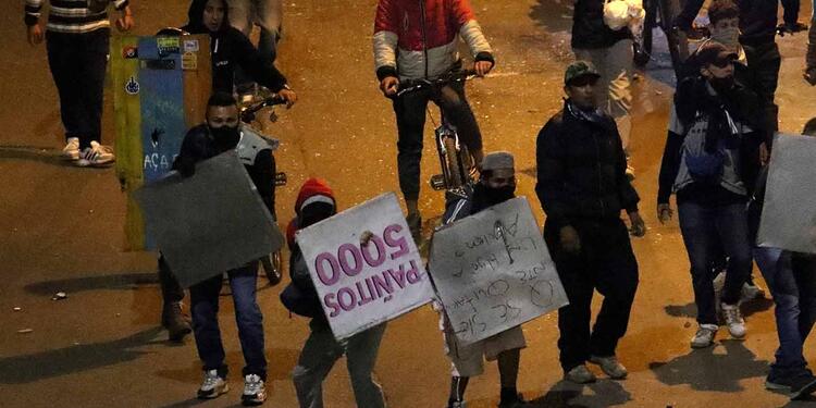 ENFRENTAMIENTOS ENTRE MANIFESTANTES Y POLICIA DEL ESMAD EN SOACHA