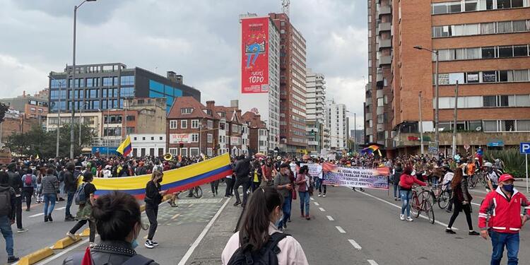 Manifestaciones del paro nacional en Bogotá