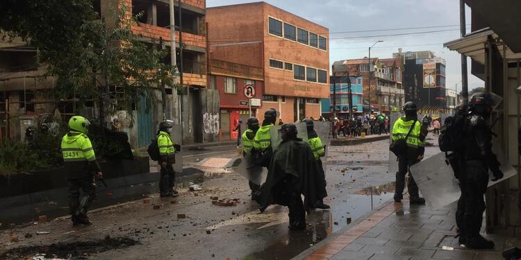 Enfrentamientos ESMAD y manifestantes