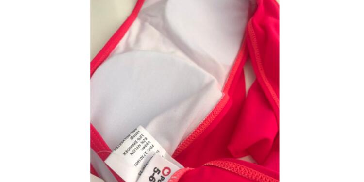 Bikini de niña de 7 años con relleno en el top
