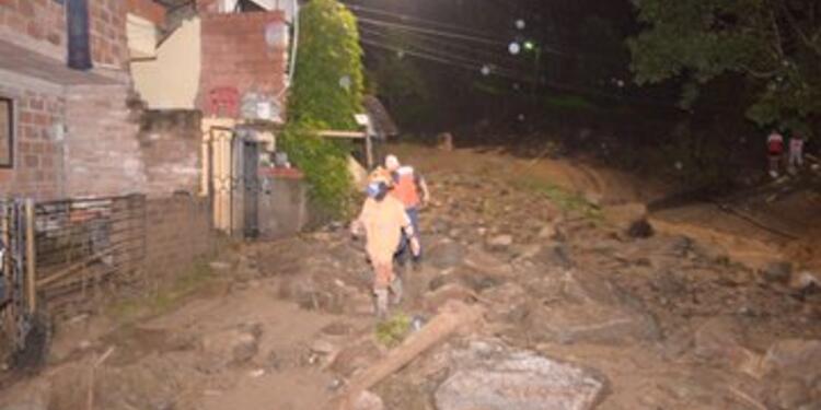 Emergencia por las lluvias en Bello, Antioquia.