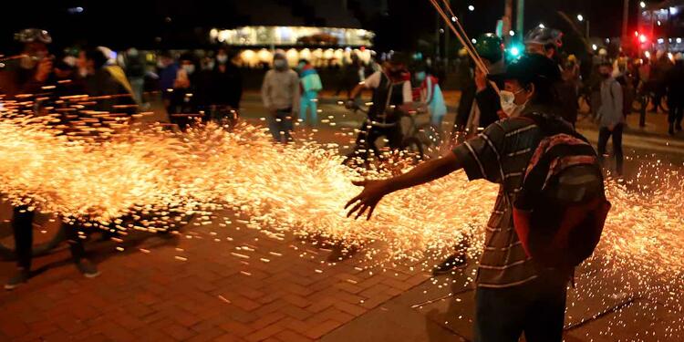 Protestas en Bogotá - Disturbios en Suba