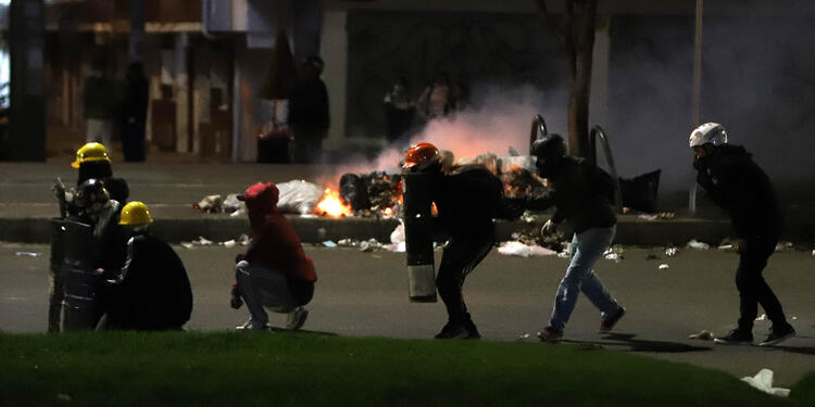 Protestas en Bogotá - Disturbios en Suba