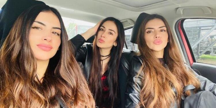 Jessica Cediel junto a sus hermanas Virginia y Melissa