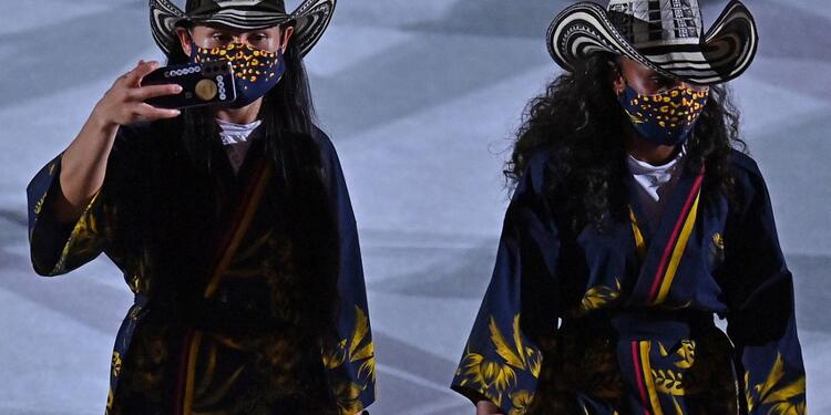 Colombia en desfile olímpico