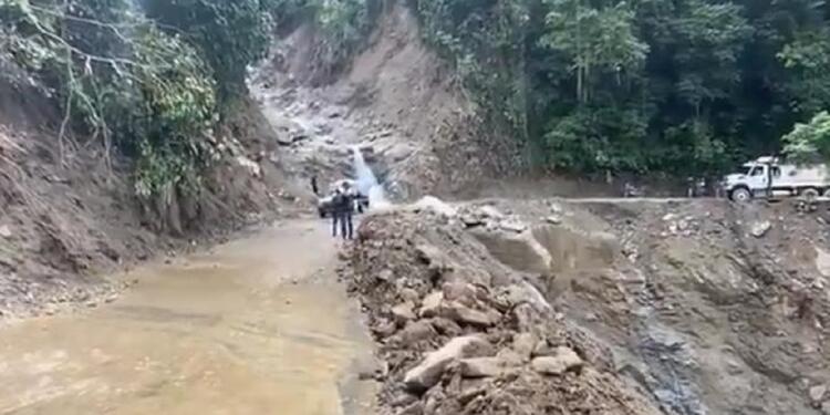 Afectaciones en las vías de Ituango, Antioquia.
