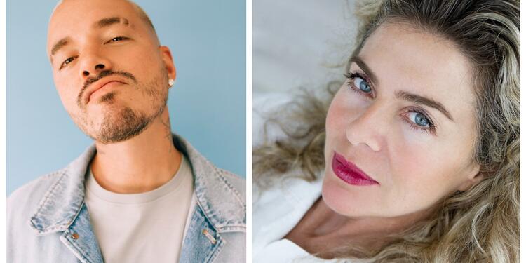 J Balvin y Margarita Rosa de Francisco