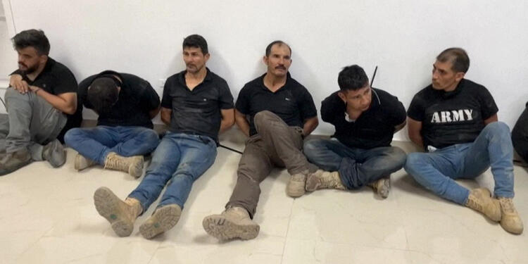 Exmilitares colombianos detenidos en Haití.