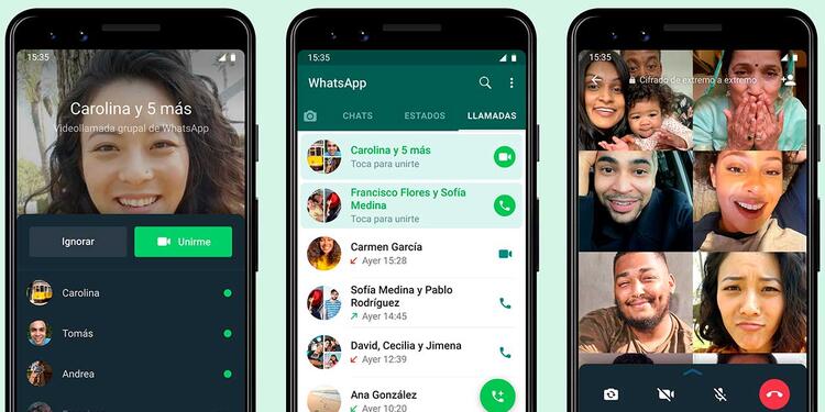 Videollamadas en WhatsApp