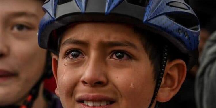 Julián Gómez en la victoria de Egan Bernal.