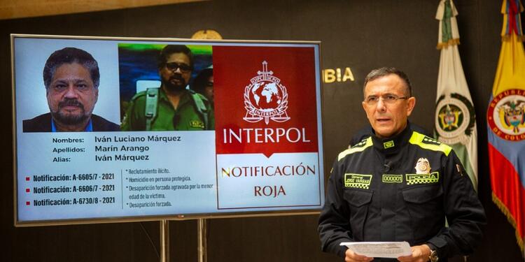 Circular roja de Interpol contra Iván Márquez