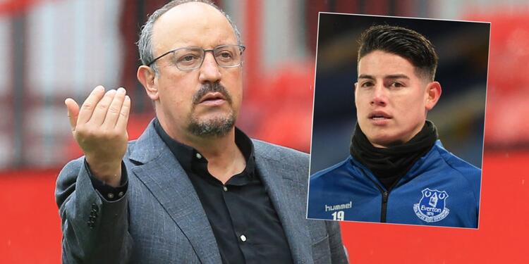 Rafa Benítez, James Rodríguez, Everton