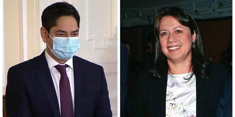 Guillermo Herrera, ministro del Deporte y Ximena Lombana, ministra de Comercio