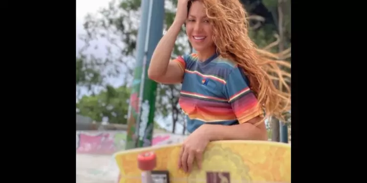 Shakira en skating