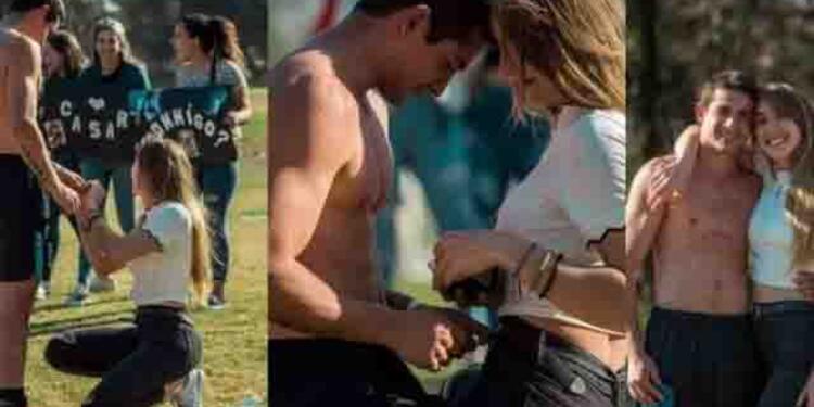 VIDEO mujer hace propuesta de matrimonio a novio VIDEO mujer hace propuesta de matrimonio a novio
