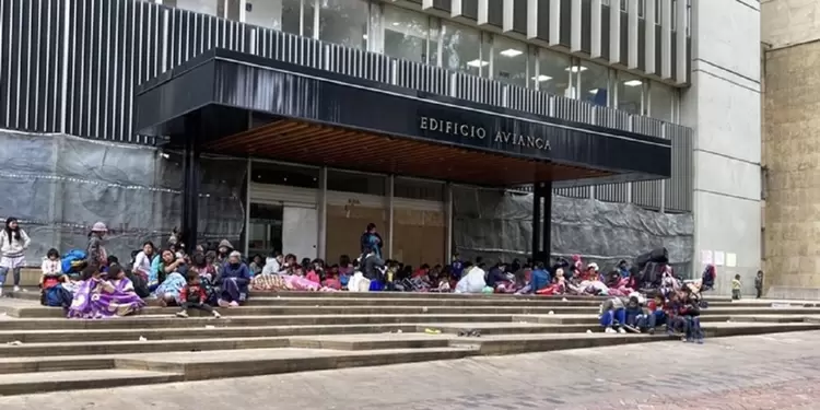 Indígenas Envera en Bogotá