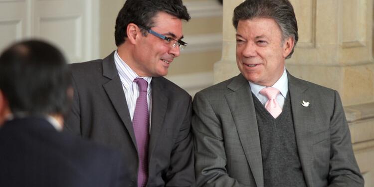 Alejandro Gaviria y Juan Manuel Santos Alejandro Gaviria y Juan Manuel Santos