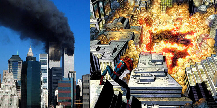 Ataque a Torres Gemelas / comic de Spider-man sobre el 9/11 Ataque a Torres Gemelas / comic de Spider-man sobre el 9/11