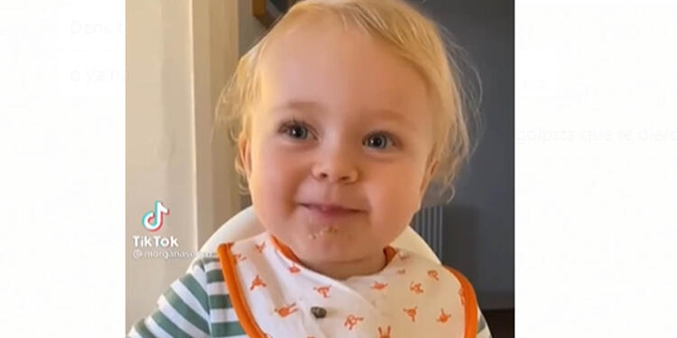 Bebé causa sensación en Tik Tok