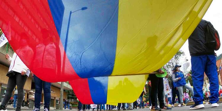 Protestas del paro nacional, en Bogotá.