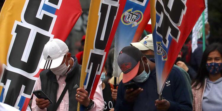 Protestas del paro nacional, en Bogotá.