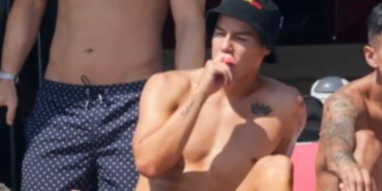 James Rodríguez, fiesta en Ibiza