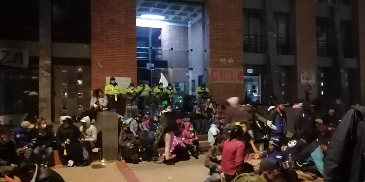 Protestas de recicladores en el norte de Bogotá
