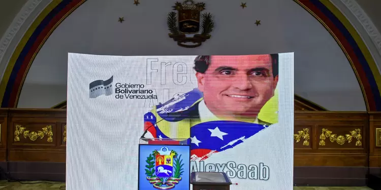 La Asamblea de Venezuela pone en su atril foto de Alex Saab