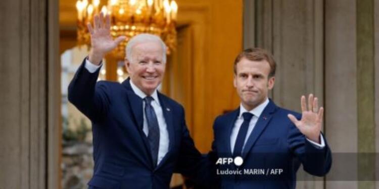 Joe Biden y Emmanuel Macron